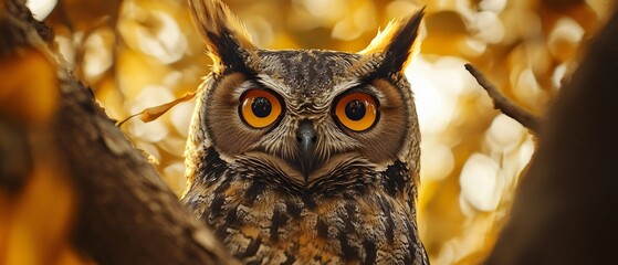 Majestic Common Owl FF - Wildlife Photography Asset for Digital Marketing Collaterals