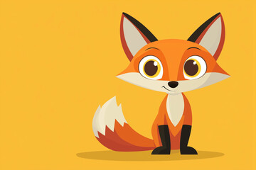 Obraz premium Digital illustration of a cartoon fox with large pixelated eyes in NFT art style
