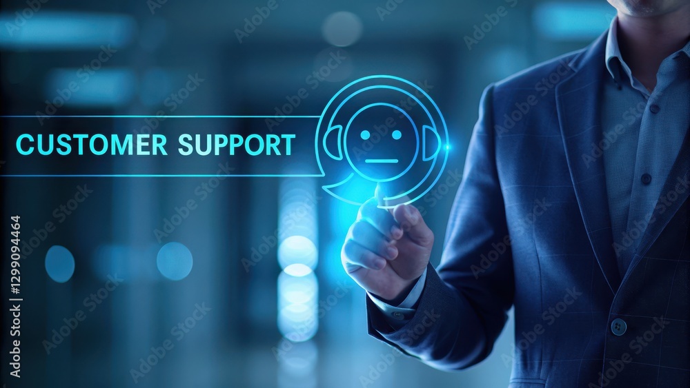 Poster digital assistant for customer support solutions in modern business environments and interactions