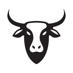 Bull logo, Bull head, Bull face, Cowboy, Cow head, Cow face, Angry bull, Vector icon, cow icon