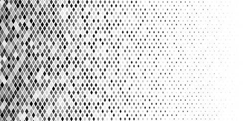 Square dot dissolve pattern background. Diamond pixel primitive liquid matrix. Geometric fade cyber vector abstract gradient. Optical blob texture digital grid. Shape connect disperse halftone mosaic