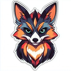 Fototapeta premium Vividly Illustrated Xok Sticker: Vector Art with a Clean White Background