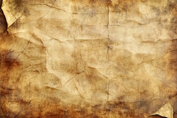 Old paper texture background with stains and grime, vintage retro wallpaper or backdrop for design template. Vector illustration of aged blank old leather.