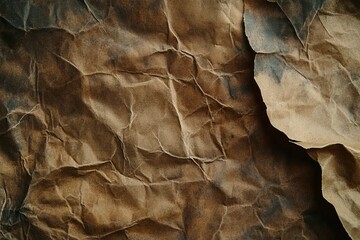 Fototapeta premium Old paper texture background with stains and grime, vintage retro wallpaper or backdrop for design template. Vector illustration of aged blank old leather.