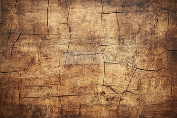 Naklejka premium Old wood texture background, top view. Brown wooden surface with cracks and natural grain for design element, with copy space. High-resolution photography, with insanely detailed details