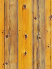 Fototapeta premium Natural Hardwood Plank with Yellow and Orange Wood Stain Finish