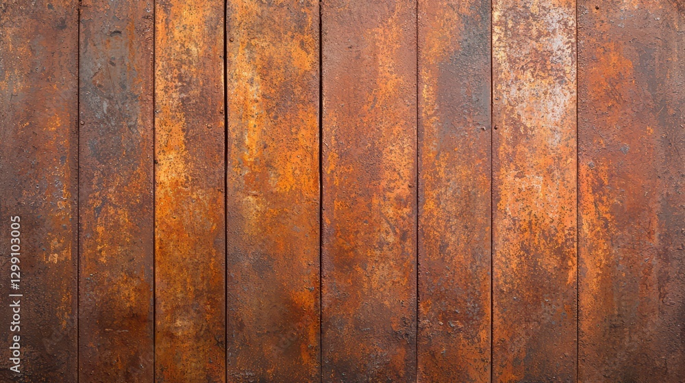 Poster rusty metal surface with scratches and textured aging patterns