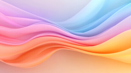 Poetic swirl of bright pastel arcs in a tie-dye-like pattern, painterly blur, soft luminous edges,