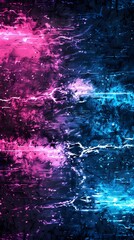 Abstract Neon Energy Background with Electric Pink and Blue Lightning Effects in a Futuristic Cyberpunk Digital Aesthetic  
