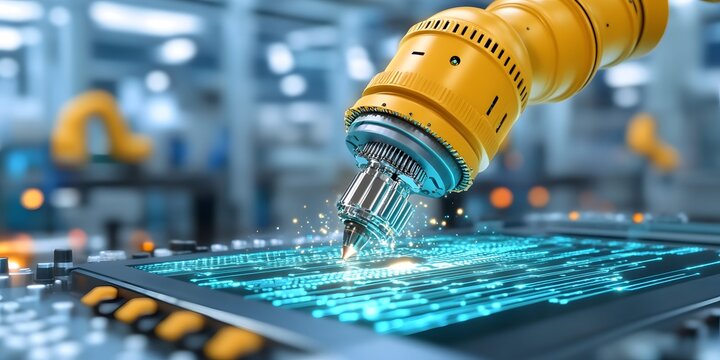 Revolutionizing heavy industry with quantum sensing technology in futuristic manufacturing environments