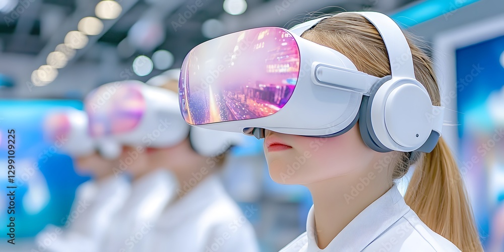Poster interactive technology-enabled community event holographic stages for immersive experiences virtual 