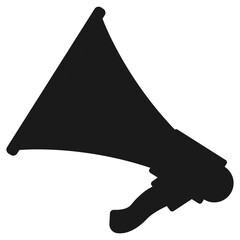 Vintage Style Megaphone Icon silhouette