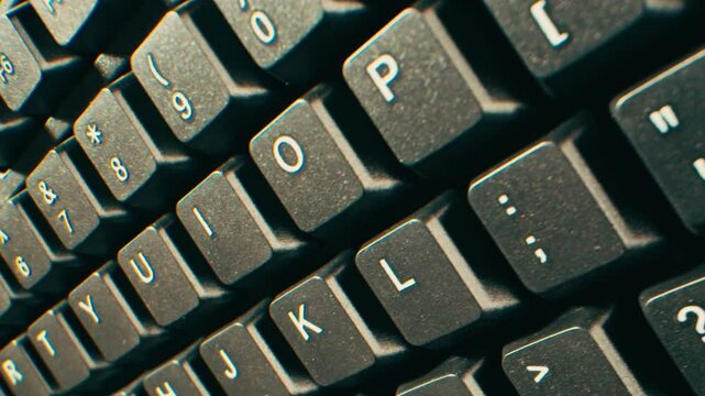 Old vintage keyboard retro pc close-up , Old computer studio close-up, Desktop vintage retro wave display, late 90s PC.
