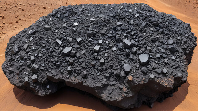Natural Solid Magnetite Iron Ore Lump, South Africa