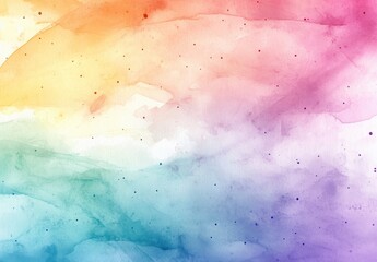 Obraz premium Vibrant Abstract Watercolor Background with Soft Gradients and Gentle Blending in Shades of Rainbow Colors for Creative Projects and Designs