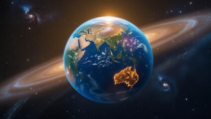 Glove Holding Earth Globe – Symbol of Environmental Protection, Sustainability, and Eco-Friendly Planet Care