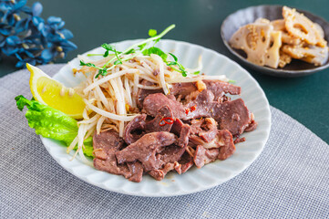 焼いた味付けハツ　