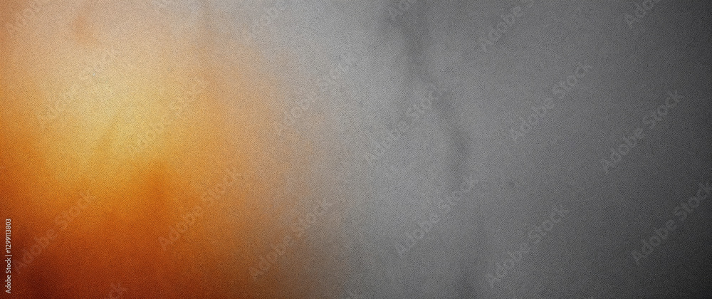 Leinwandbilder Orange and gray background creating a soft gradient effect