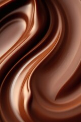 Naklejka premium Textura de chocolate liquido con ondas 