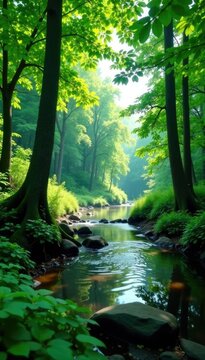 Lush green forest near the banks of Chemal River, trees, Chemal