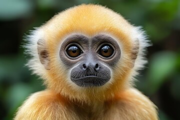 Fototapeta premium Golden Langur Monkey Portrait