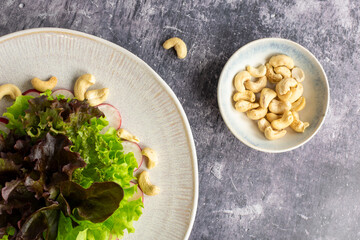Fresh salad with radish