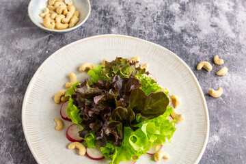 Fresh salad with radish