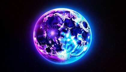 Naklejka premium planet earth in space