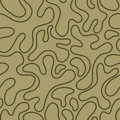 Organic Line Pattern Abstract Seamless Design