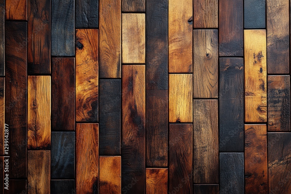 Poster unique wooden texture features various shades and patterns of timber on a flat surface