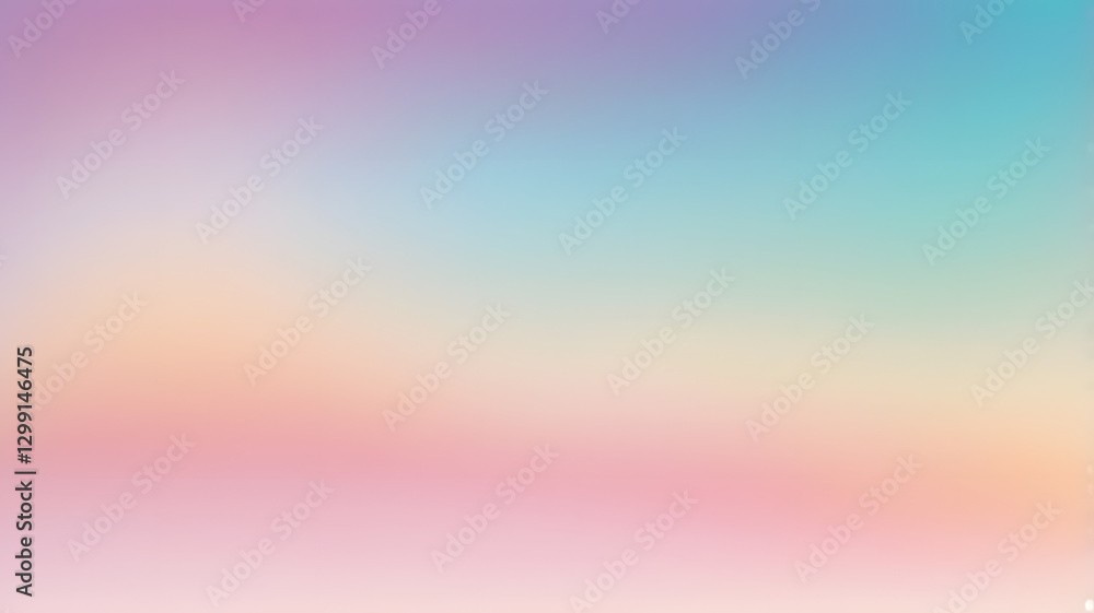 Poster harmonious gradient: a soft, blurred background of gentle gradients offers a calming visual experien
