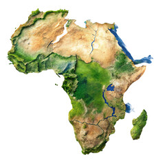 south america map with terrain