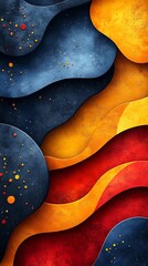 Obraz premium Abstract colorful geometric digital art pattern high resolution hd image