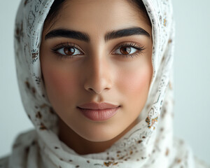Middle Eastern Arab beauty close-up