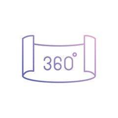360 Degree vector icon