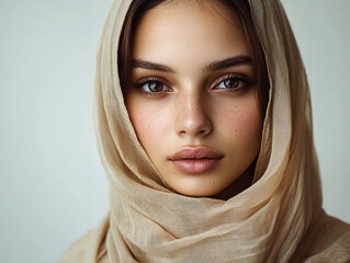 Fototapeta premium Middle Eastern Arab beauty close-up