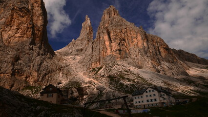 The Fassa Valley in the Dolomites (Trentino, northern Italy)