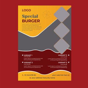 Burger Food flyer Design