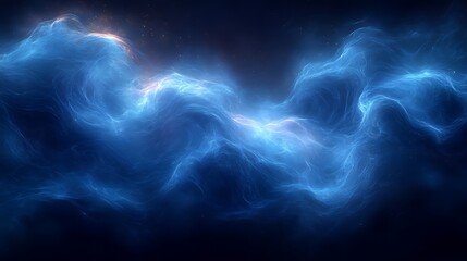 Abstract glowing blue cosmic power high resolution hd image