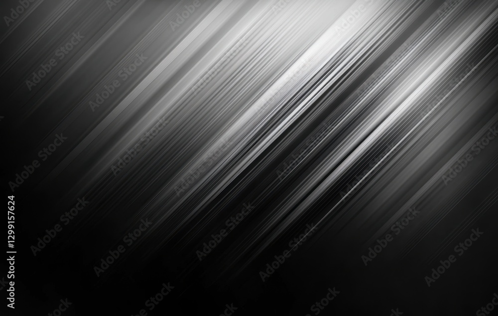 Poster abstract black and white background with dynamic diagonal lines creating a modern and minimalist des