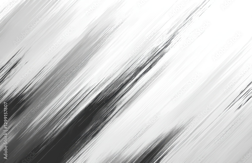 Poster abstract black and white diagonal lines creating a sense of motion and depth suitable for modern des