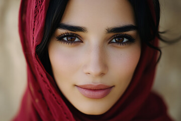 Fototapeta premium Middle Eastern Arab beauty close-up