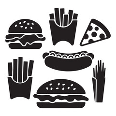 Delicious Fast Food Illustration for Restaurant and Branding