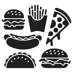 Delicious Fast Food Illustration for Restaurant and Branding