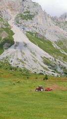The Fassa Valley in the Dolomites (Trentino, northern Italy)