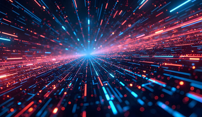 Obraz premium Digital Data Stream