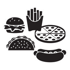 Delicious Fast Food Illustration for Restaurant and Branding