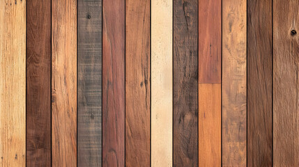 Vertical wood panel texture featuring diverse tones and visible grain patterns