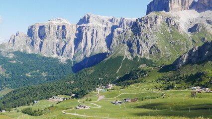 The Fassa Valley in the Dolomites (Trentino, northern Italy)