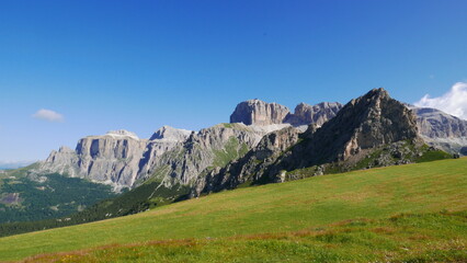 The Fassa Valley in the Dolomites (Trentino, northern Italy)